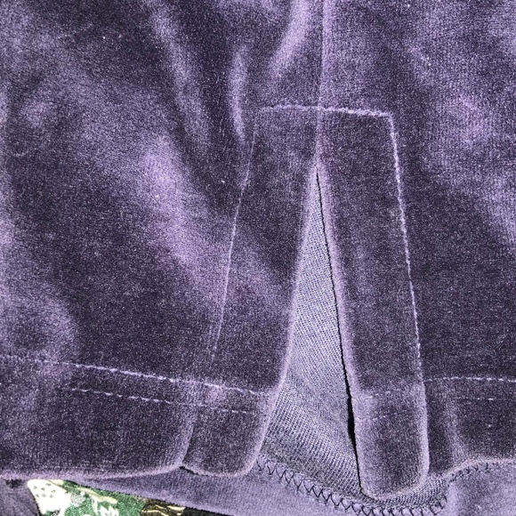 Talbots Petites cotton blend velour jacket Sz MP button front side vents vintage - Picture 6 of 8